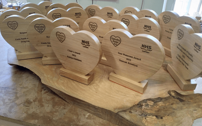 Custom Wood Awards for NHS Scotland Custom Wood Awards for NHS Scotland