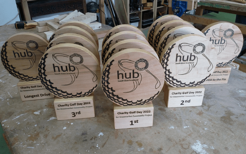 Custom wood Golf Awards