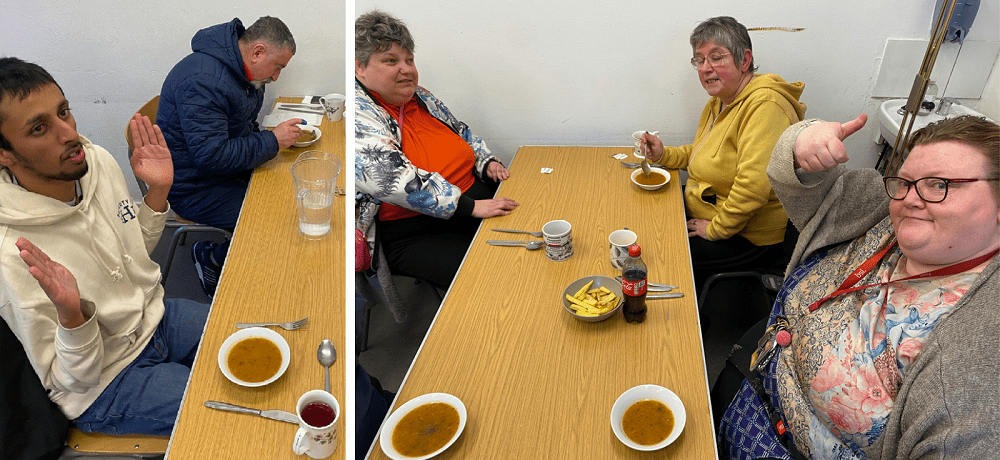 Members lunch at GCP - soup lovers