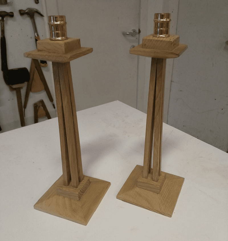 Oak Candlesticks Oak Candlesticks