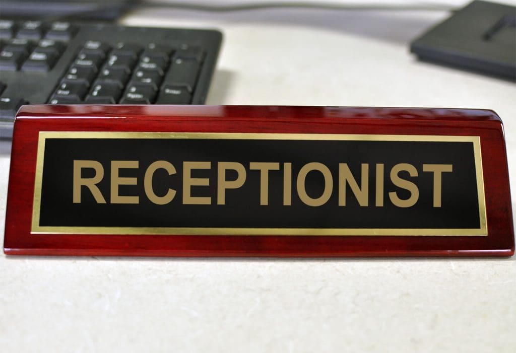 Receptionist required Receptionist required
