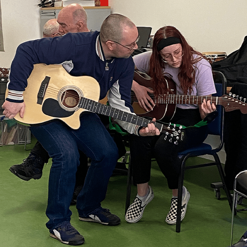 Guitar tuning at GCP